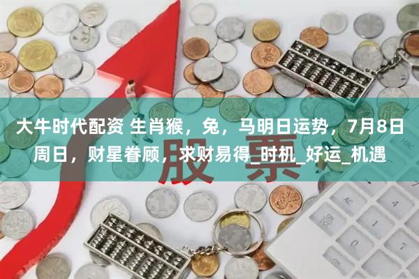大牛时代配资 生肖猴，兔，马明日运势，7月8日周日，财星眷顾，求财易得_时机_好运_机遇