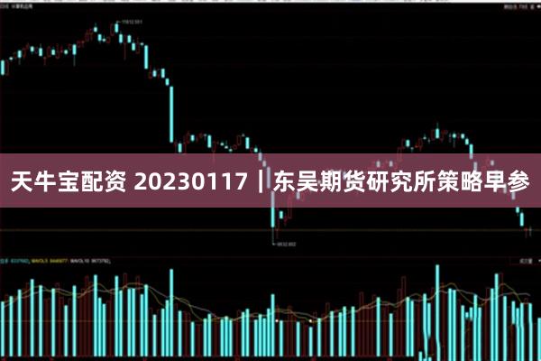 天牛宝配资 20230117｜东吴期货研究所策略早参